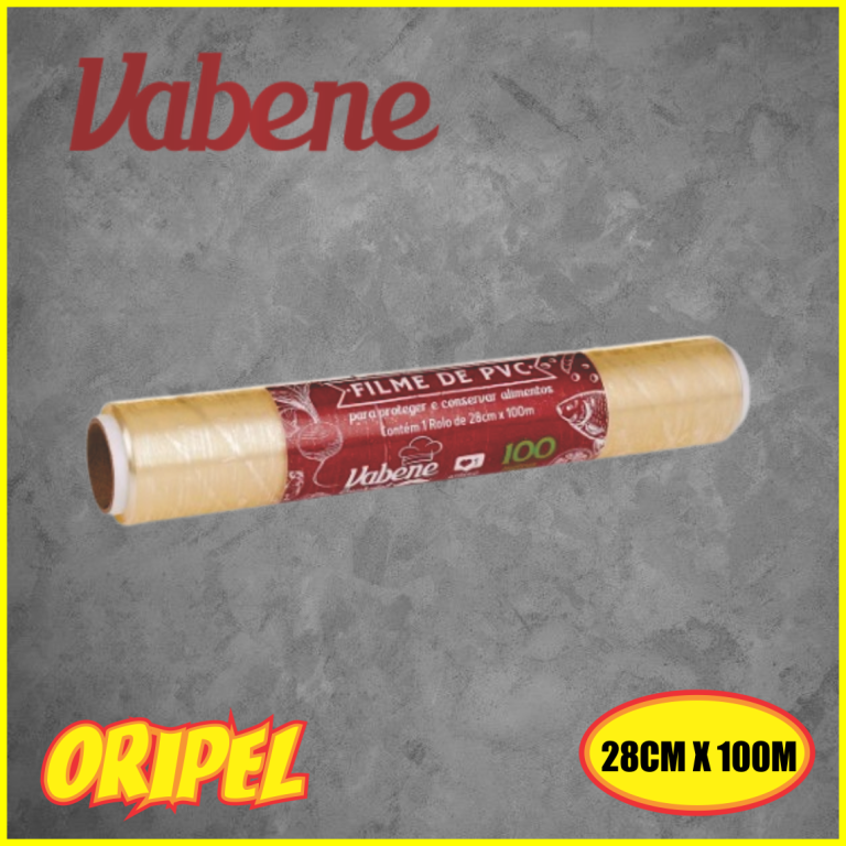 FILME PVC TRANSPARENTE 28CMX100M VABENE