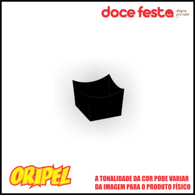PORTA BRIGADEIRO PRETO DOCE FESTA 36 UN
