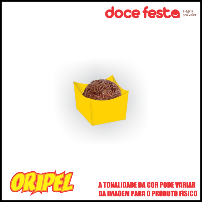 PORTA BRIGADEIRO AMARELO DOCE FESTA 36 UN