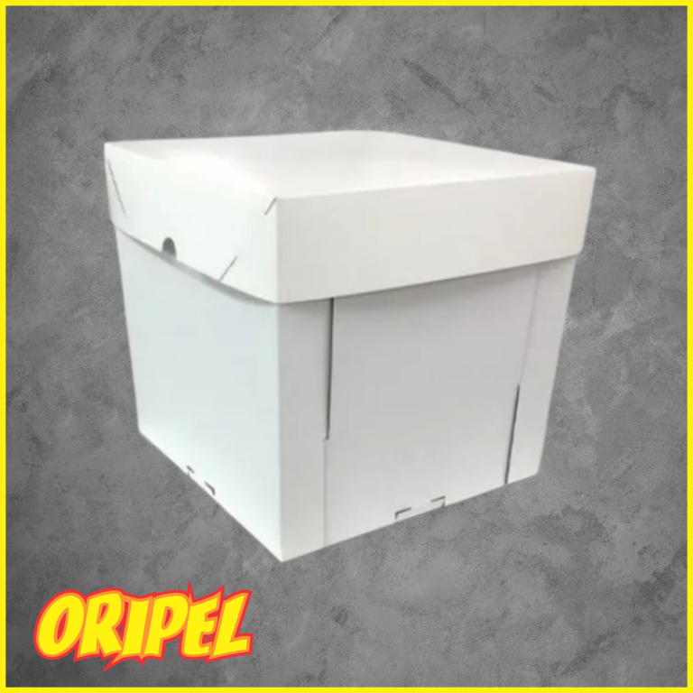 CAIXA BOLO CUBO/BRANCA 32,5X32,5X25CM ULTRAFEST