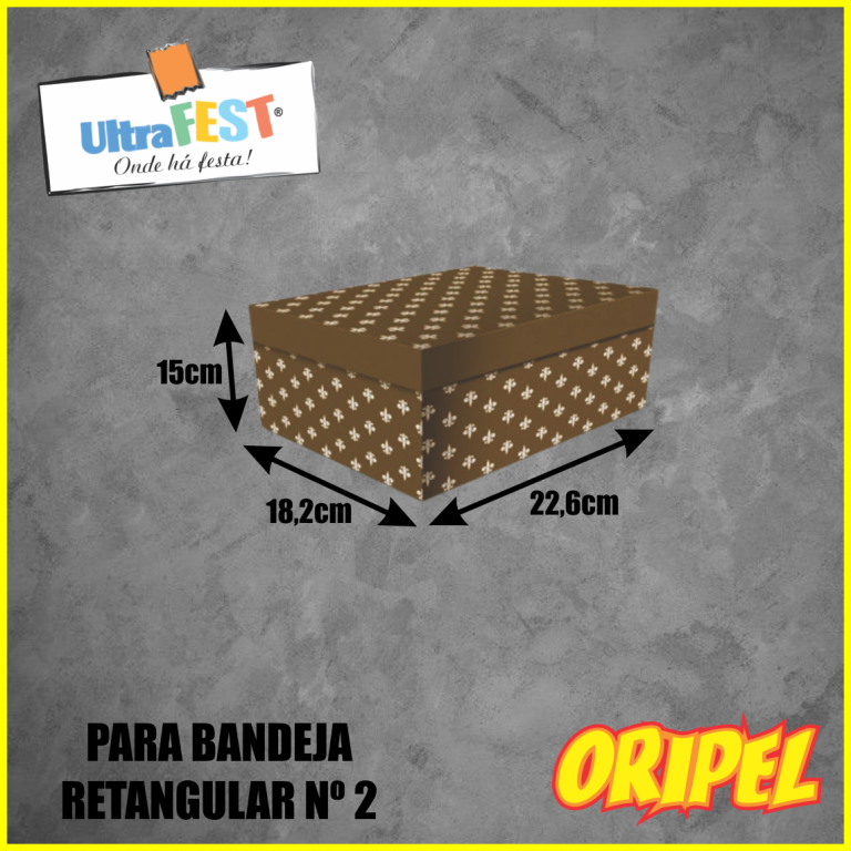 CAIXA BOLO FLORENÇA B02/226X182X150MM ULTRAFEST