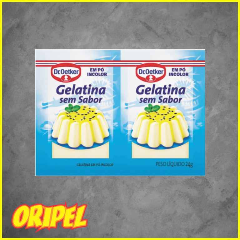 GELATINA SEM SABOR BRANCA DR OETKER 2X24G