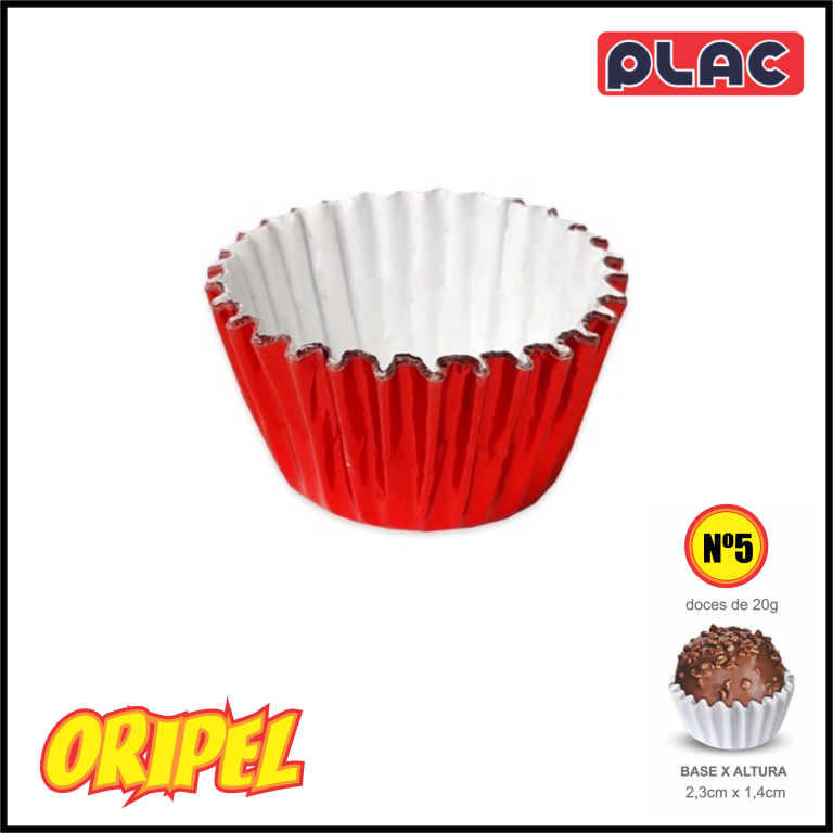 FORMINHA LAMINADA BLISTER 5/VERMELHO PLAC 100UN