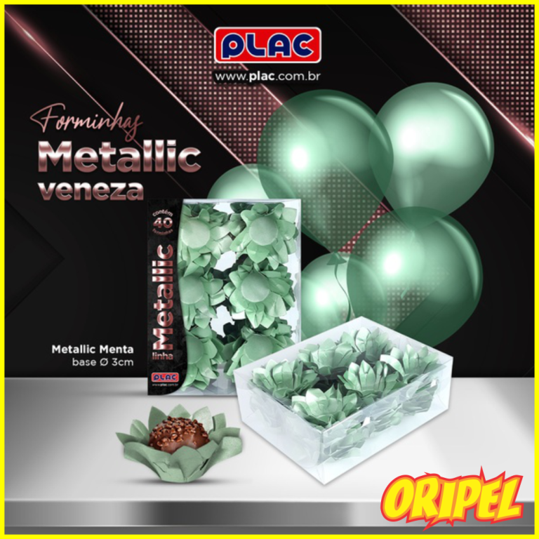 FORMINHA VENEZA METALLIC MENTA PLAC 40UN