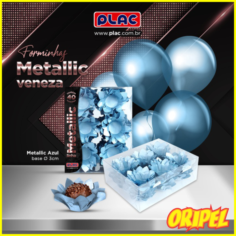 FORMINHA VENEZA METALLIC AZUL PLAC 40UN