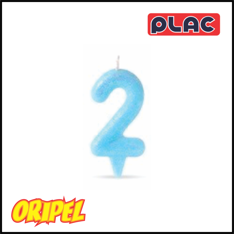 VELA CANDY COLORS 2/AZUL PLAC
