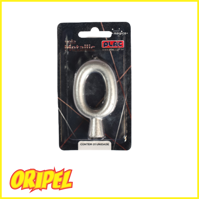 VELA ANIVERSARIO METALLIC PRATA/0 PLAC