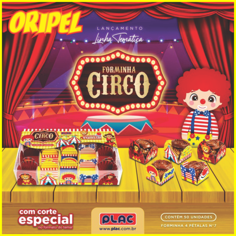 FORMA 4 PETALAS CIRCO PLAC 50UN