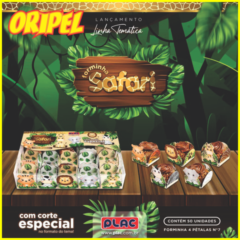 FORMA 4 PETALAS SAFARI PLAC 50UN