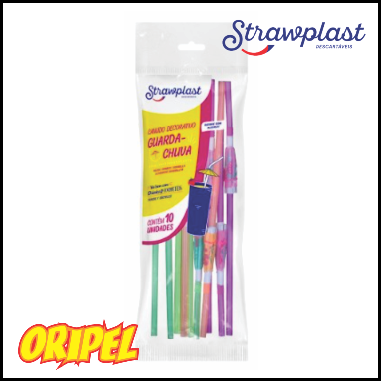 CANUDO GUARDA-CHUVA FLEX 6MMX24CM MISTO PP STRAWPLAST 10 UN