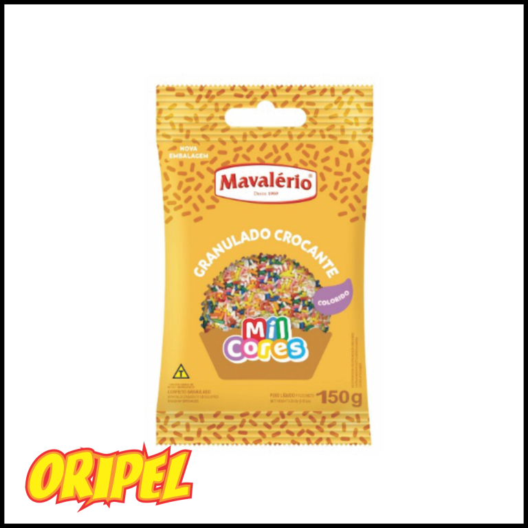 GRANULADO CROCANTE COLORIDO MIL CORES MAVALERIO 150G