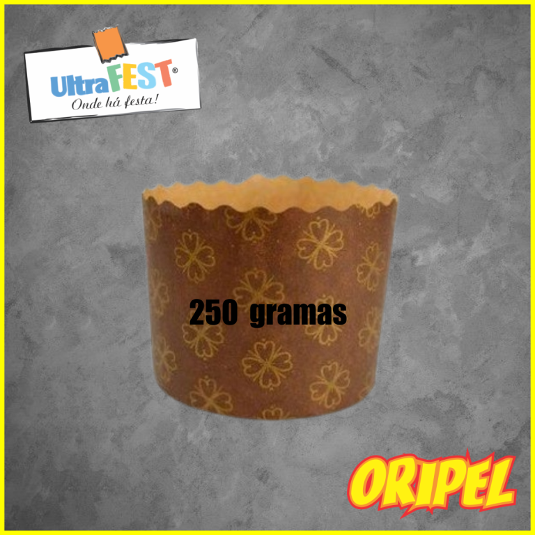FORMA PANETONE MARROM 250G ULTRAFEST 10 UN