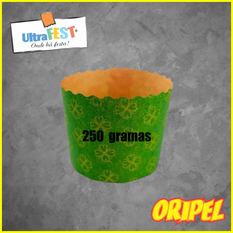FORMA PANETONE VERDE 250G ULTRAFEST 10 UN