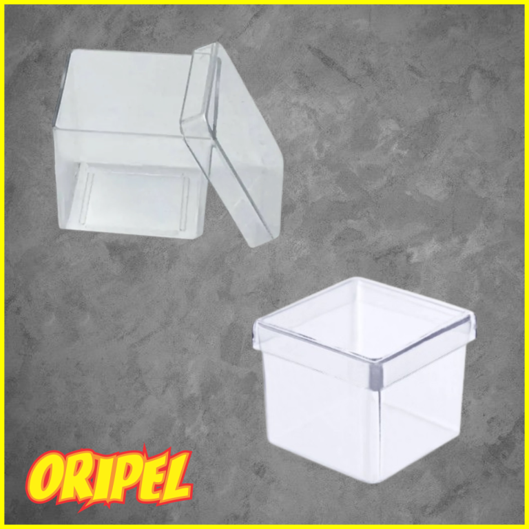 CAIXA ACRILICA CRISTAL 5X5 DIVERSOS 10 UN