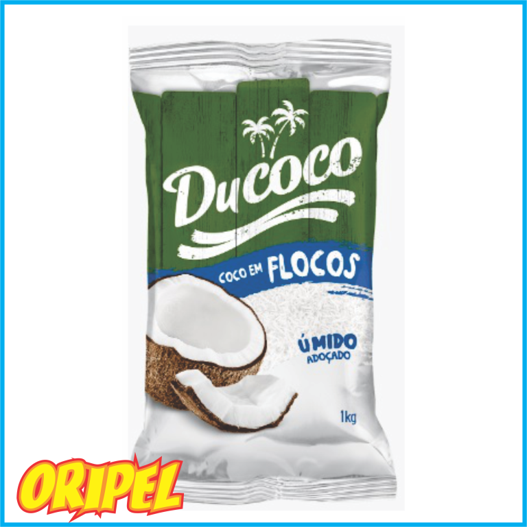 COCO FLOCADO UMIDO ADOÇADO DUCOCO 1KG