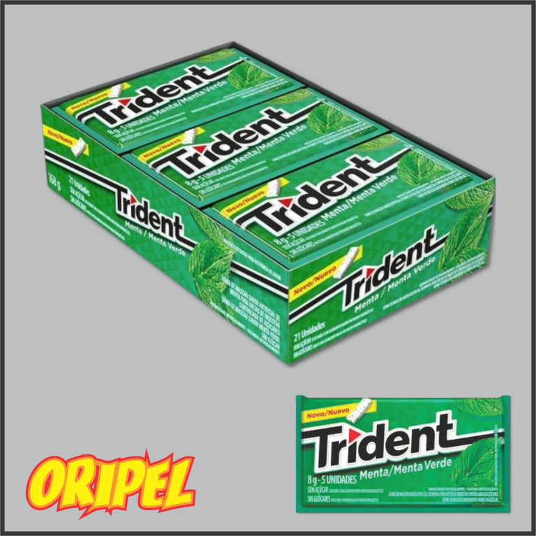 GOMA MASCAR TRIDENT MENTA VERDE 21UN/168G MONDELEZ