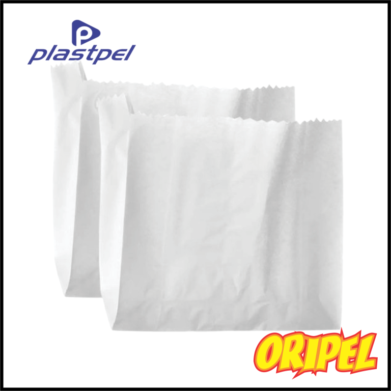 SACO MONO BRANCO HAMBURGAO 18X13CM PLASTPEL 500 UN