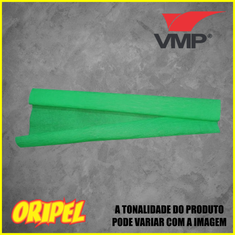 PAPEL CREPOM VERDE BANDEIRA 48CMX2M VMP