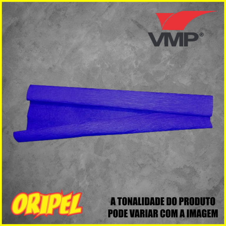 PAPEL CREPOM AZUL ROYAL 48CMX2M VMP