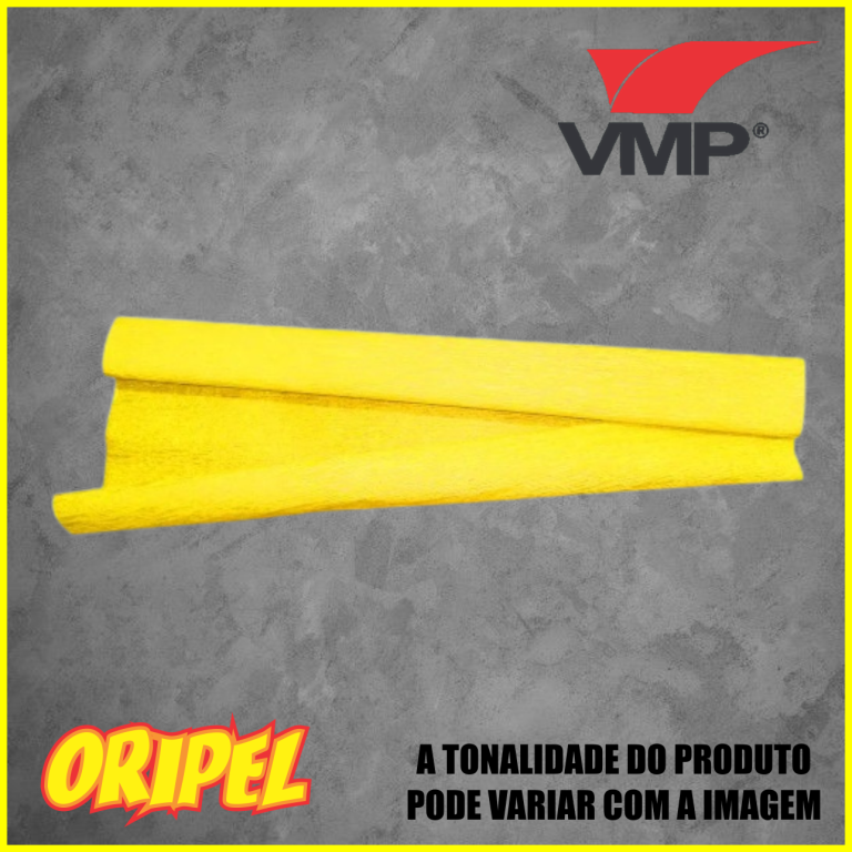 PAPEL CREPOM AMARELO 48CMX2M VMP