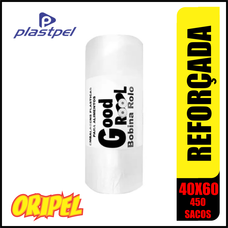 BOBINA PICOTADA REFORÇADA S.F/40x60x0.30MM GOOD ROOL 450 UN