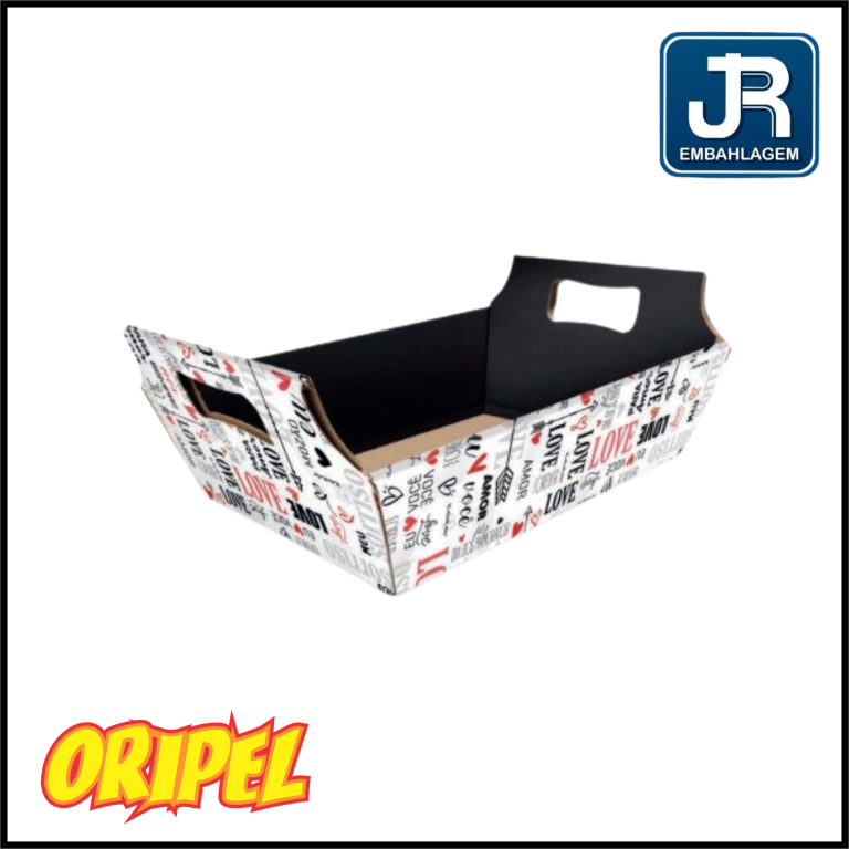 BANDEJA MEDIA LOVE MM70 23X16X7CM JR EMBALAGEM