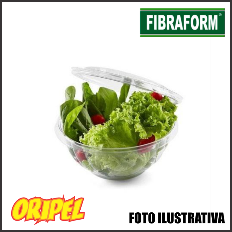 F261-SALADEIRA CRISTAL C/LACRE 1000ML FIBRAFORM 10 UN