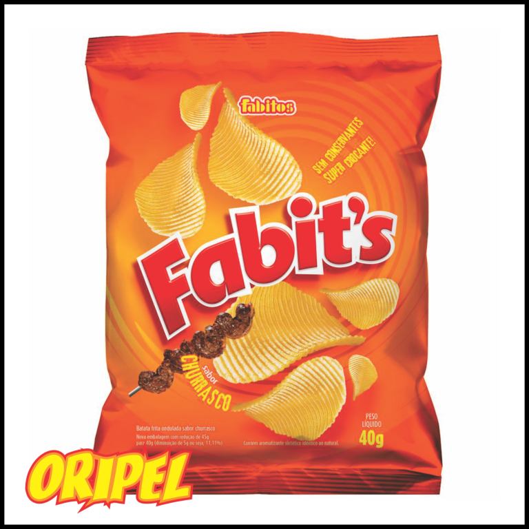 BATATA FRITA ONDULADA CHURRASCO FABITOS 24X40G