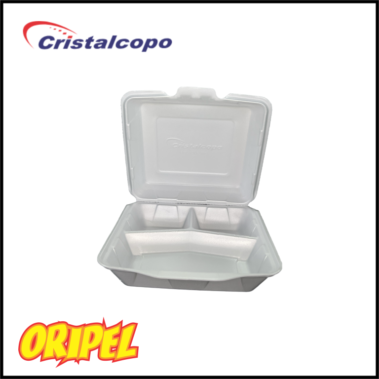 HC132-ESTOJO EPS 3 DIVISOES 1200ML/BC CRISTALCOPO 10 UN