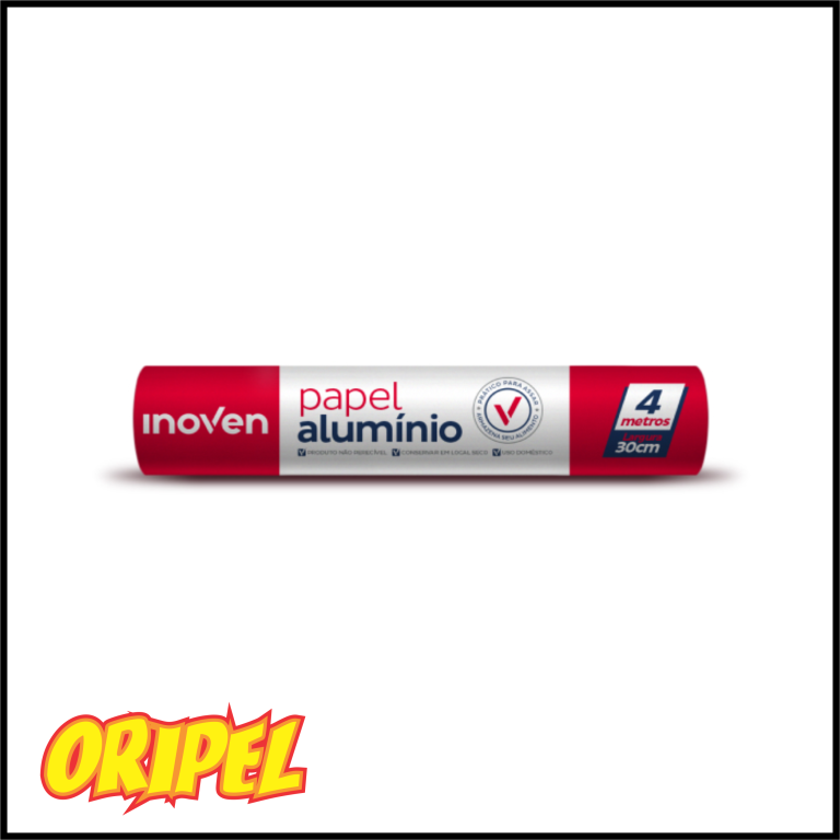 PAPEL ALUMINIO 30CMX4M INOVEN