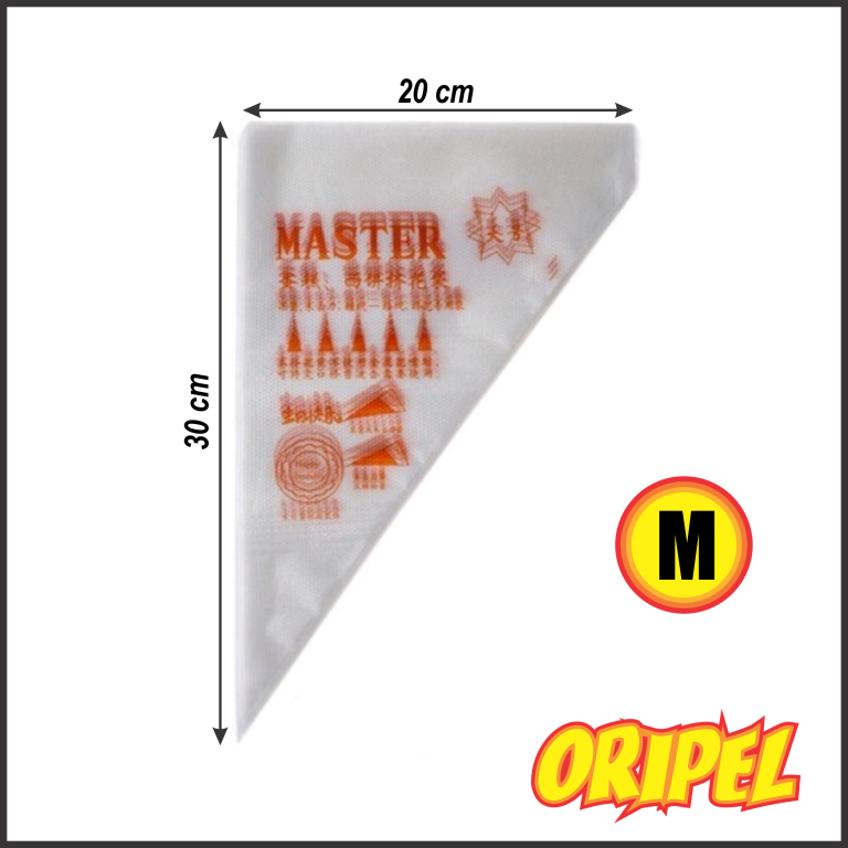SACO/MANGA CONFEITAR DESCARTAVEL/M 30X19CM DIVERSOS 5 UN