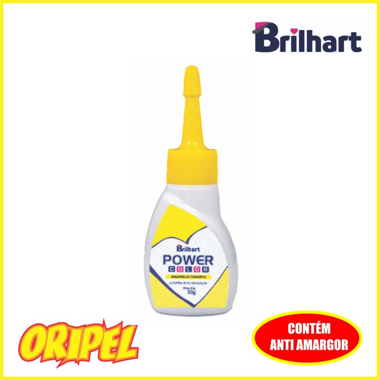 CORANTE GEL POWER COLOR AM CANARIO BRILHART 30G