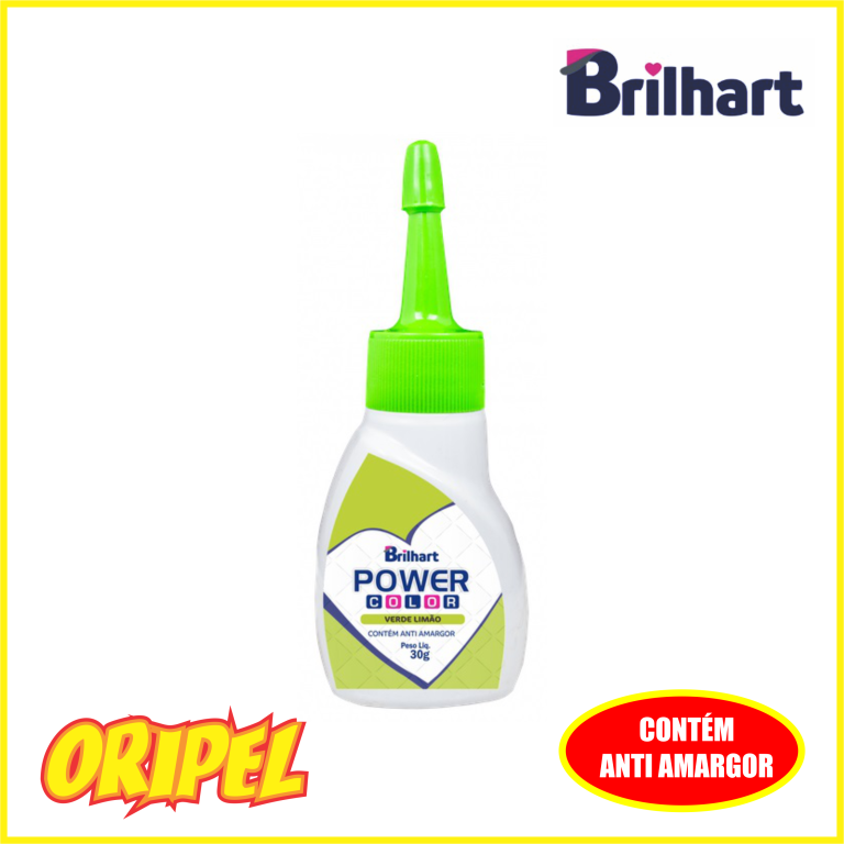 CORANTE GEL POWER COLOR VD LIMAO BRILHART 30G