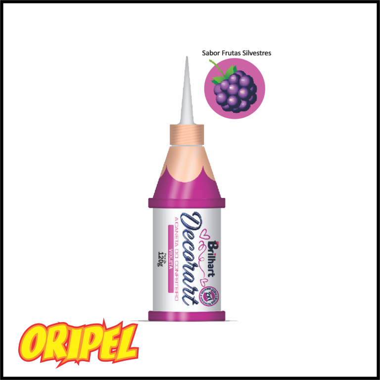 CANETA DECORART VIOLETA/SAB.F SILVESTRES BRILHART 120G