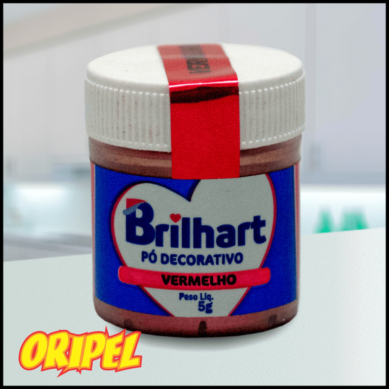PO CINTILANTE VERMELHO MORANGO BRILHART 5G