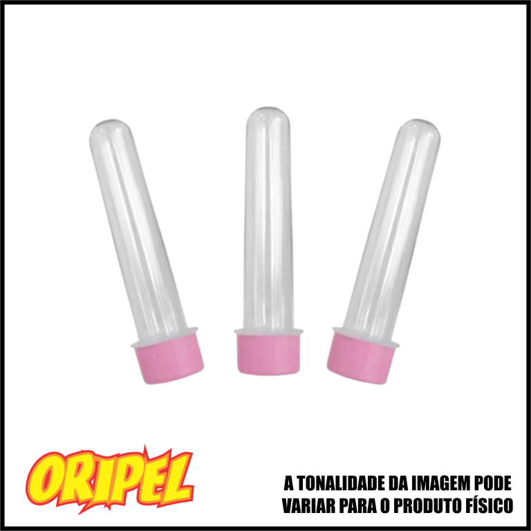 TUBETE ROSA/13CM DIVERSOS 10 UN