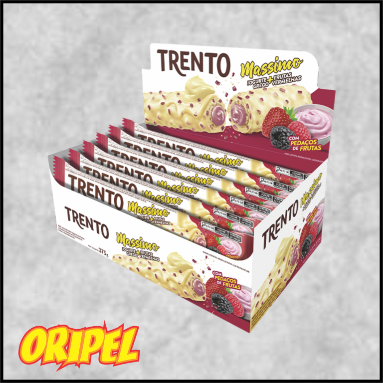 TRENTO MASSIMO IOGURTE GREGO FRUTAS VERMELHAS PECCIN 16X25G