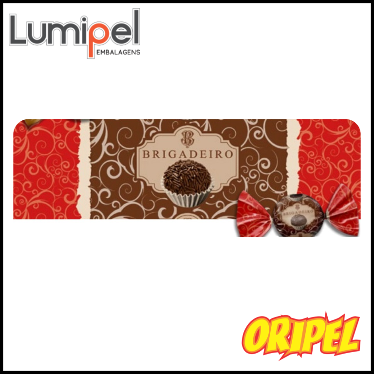 EMBALAGEM TRUFA BRIGADEIRO 15X16CM LUMIPEL 100 FLS
