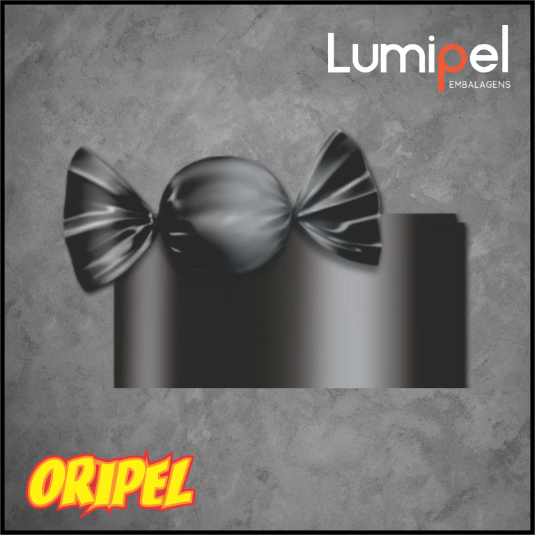 EMBALAGEM TRUFA DEGRADE GRAFITE 15X16CM LUMIPEL 100 FLS