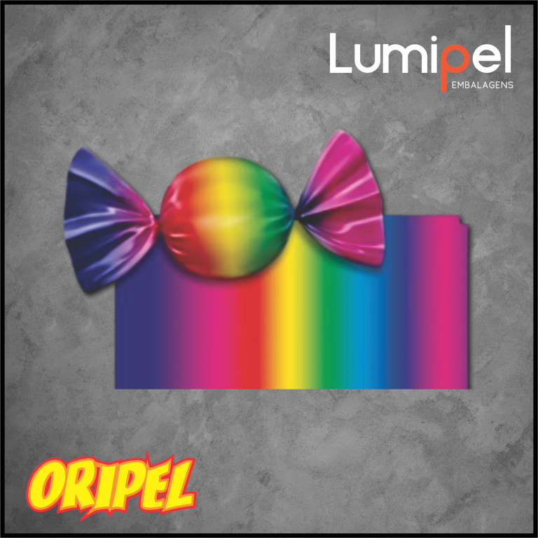 EMBALAGEM TRUFA DEGRADE PRISMA 15X16CM LUMIPEL 100 FLS
