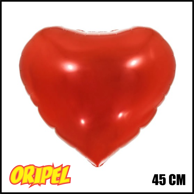 BALÃO METALIZADO 20"/45CM CORAÇÃO VERMELHO MAKE+