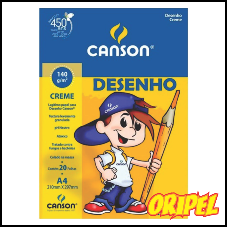 BLOCO DESENHO BRANCO A4/140G CANSON 20 FLS
