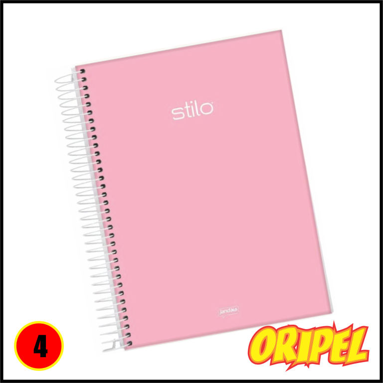 CAD.¼ C/D ESPIRAL STILO PASTEL JANDAIA 80 FLS