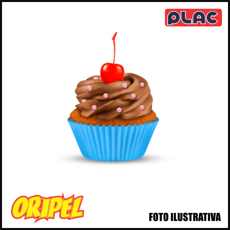 FORMA PARA CUPCAKE AZUL CLARO PLAC 45 UN