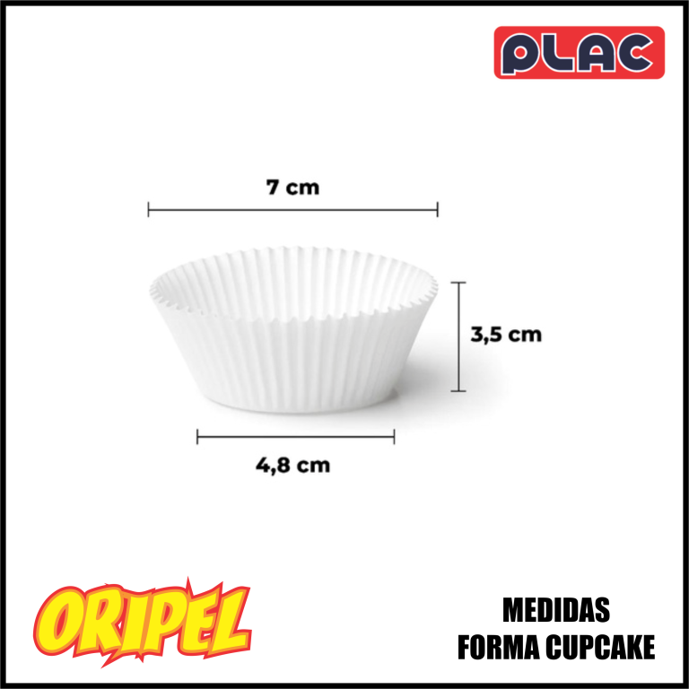 FORMA PARA CUPCAKE AZUL CLARO PLAC 45 UN