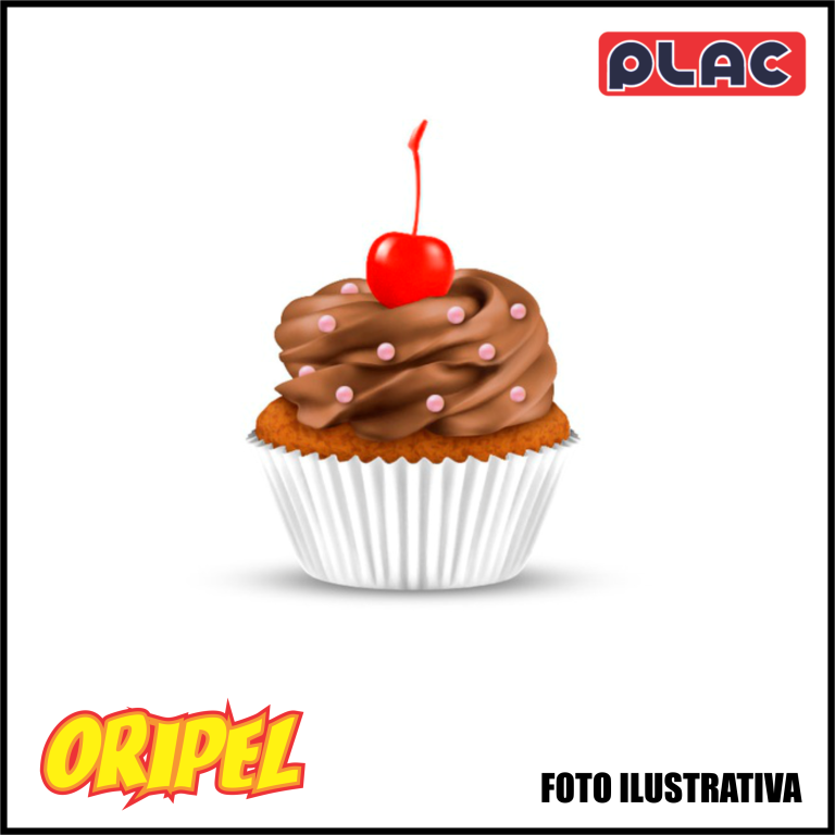 FORMA PARA CUPCAKE BRANCA PLAC 45 UN