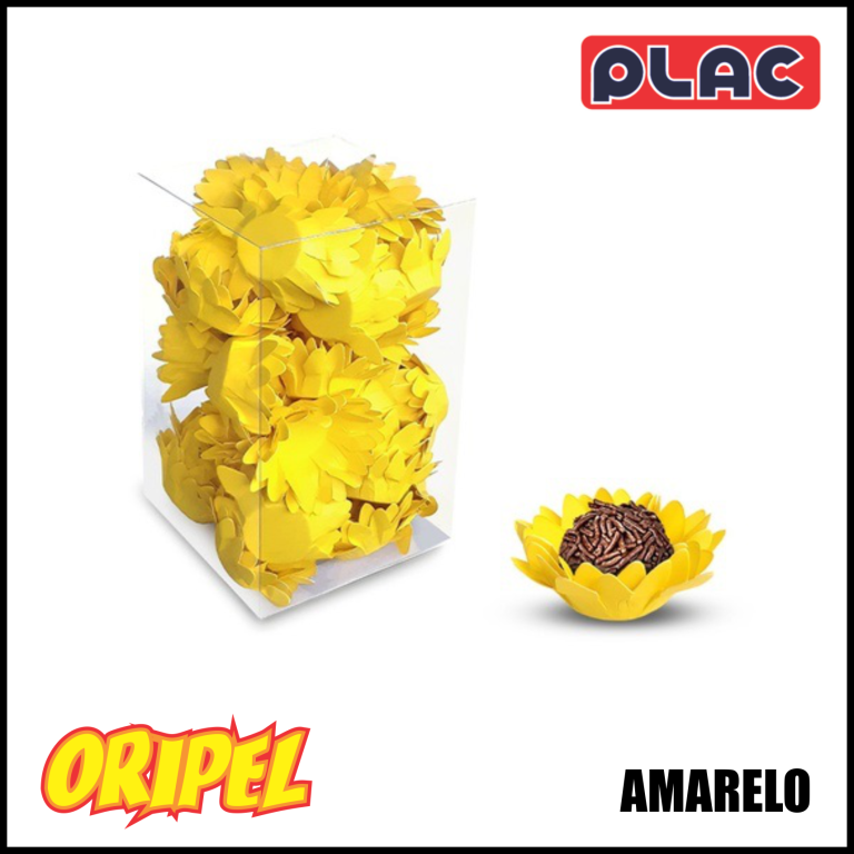 FORMINHA FLOR DE LOTUS AMARELO PLAC 40 UN