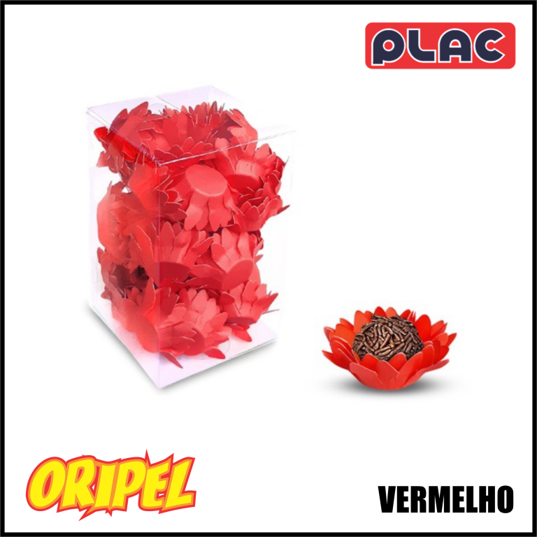 FORMINHA FLOR DE LOTUS VERMELHO PLAC 40 UN