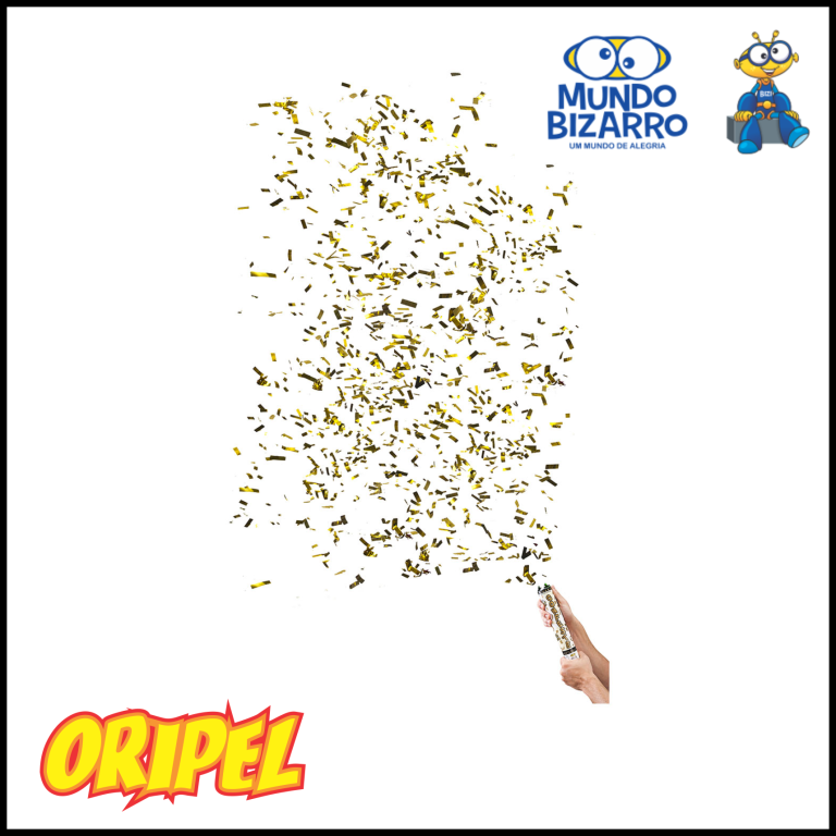 CONFESTE LAMINADO 30 CM COLORS DOURADO MUNDO BIZARRO
