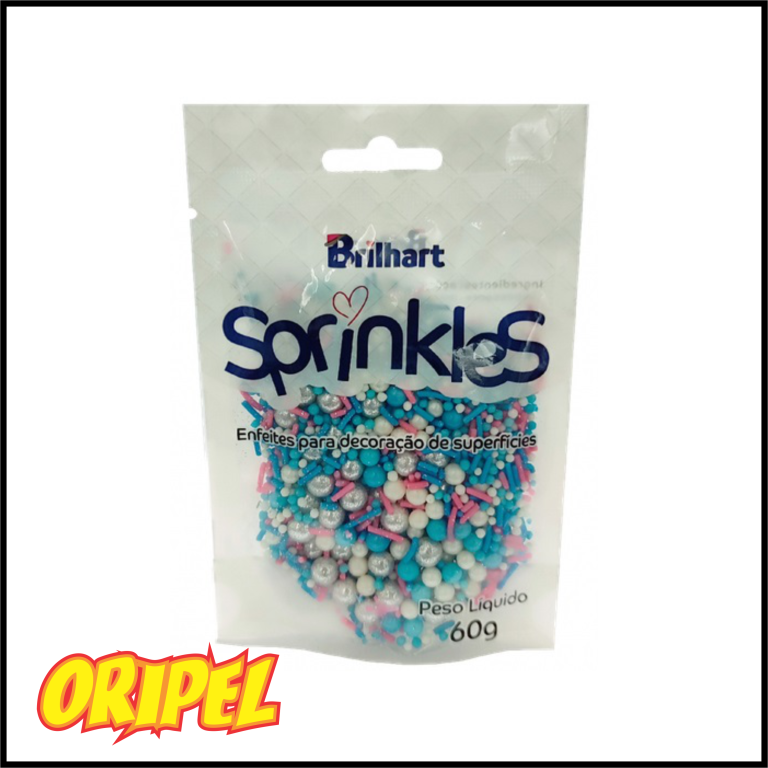 SPRINKLES AZUL/PINK BRILHART 60G